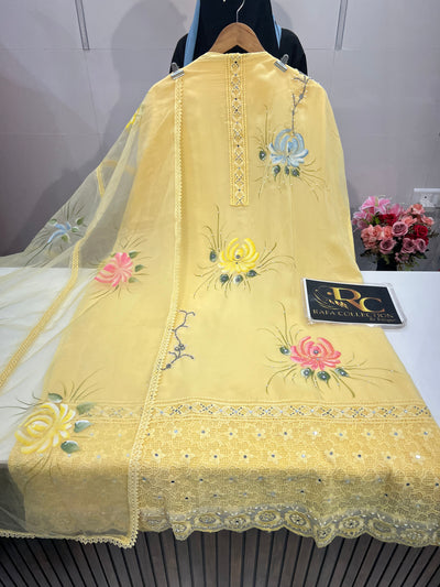 Organza Floral Suit 1969