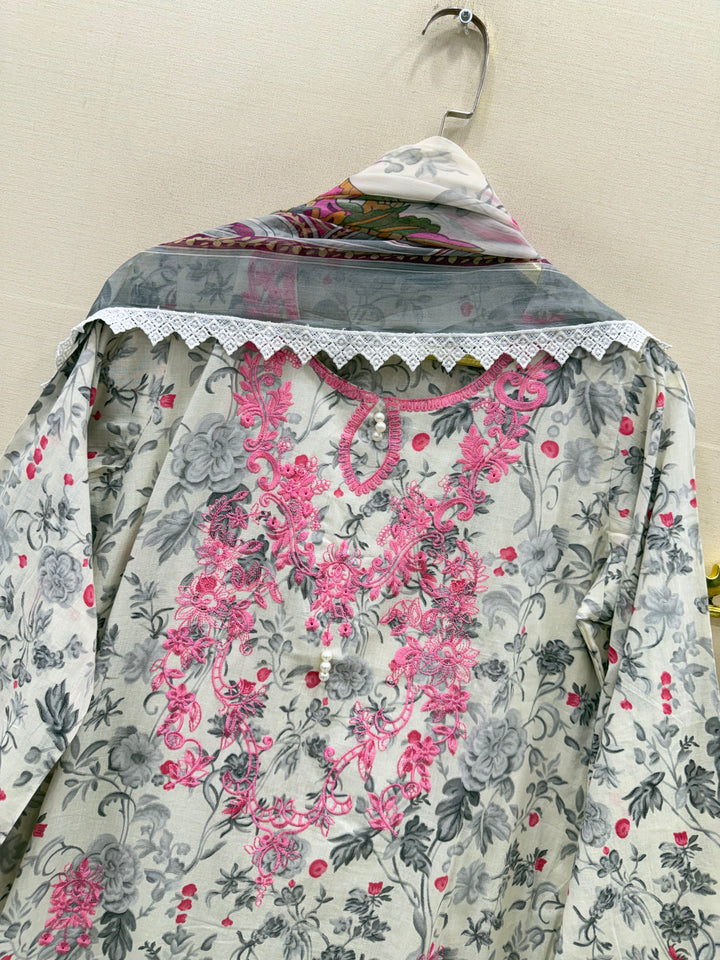 Pakistani printed embroidery suits