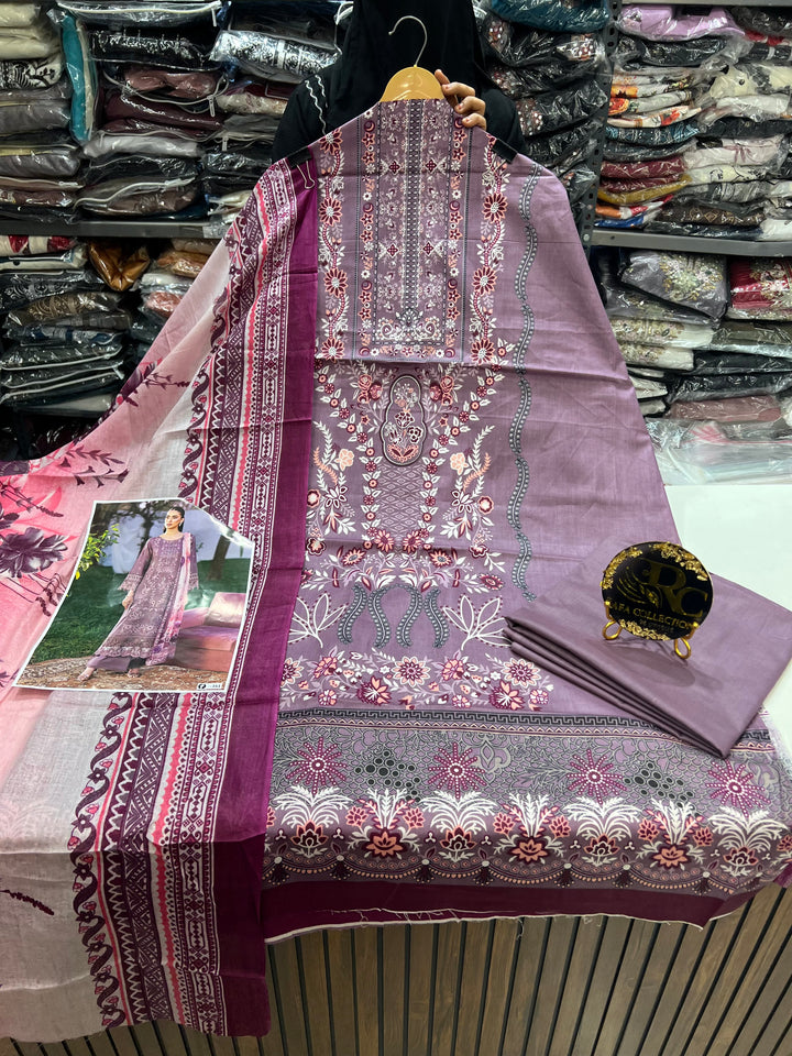 Cotton printed suits 3147