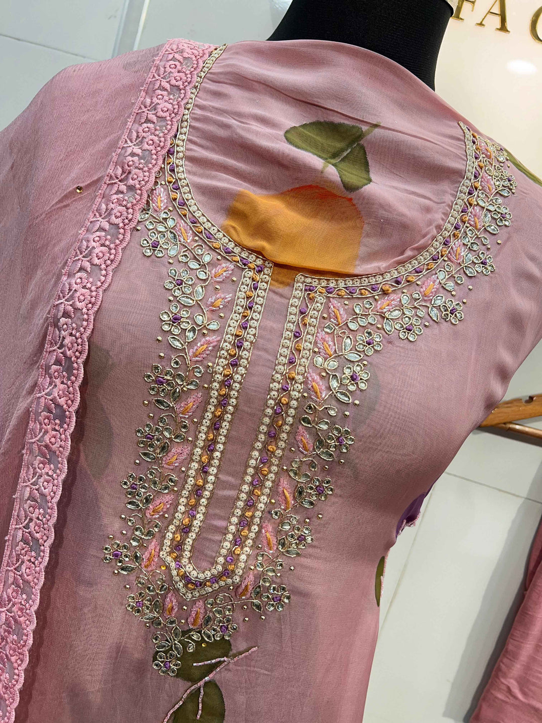 Organza unstitch suits 2249