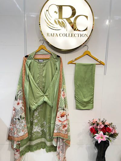 Cotton Embroidered Suits  2527