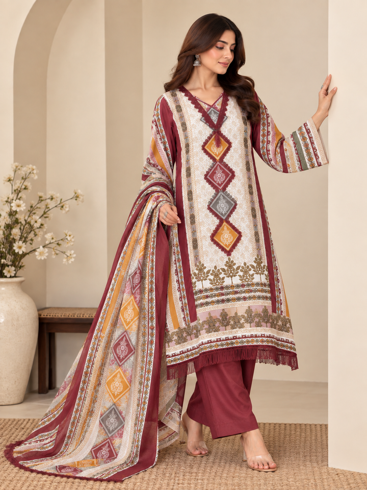 Cotton unstitched Suits
