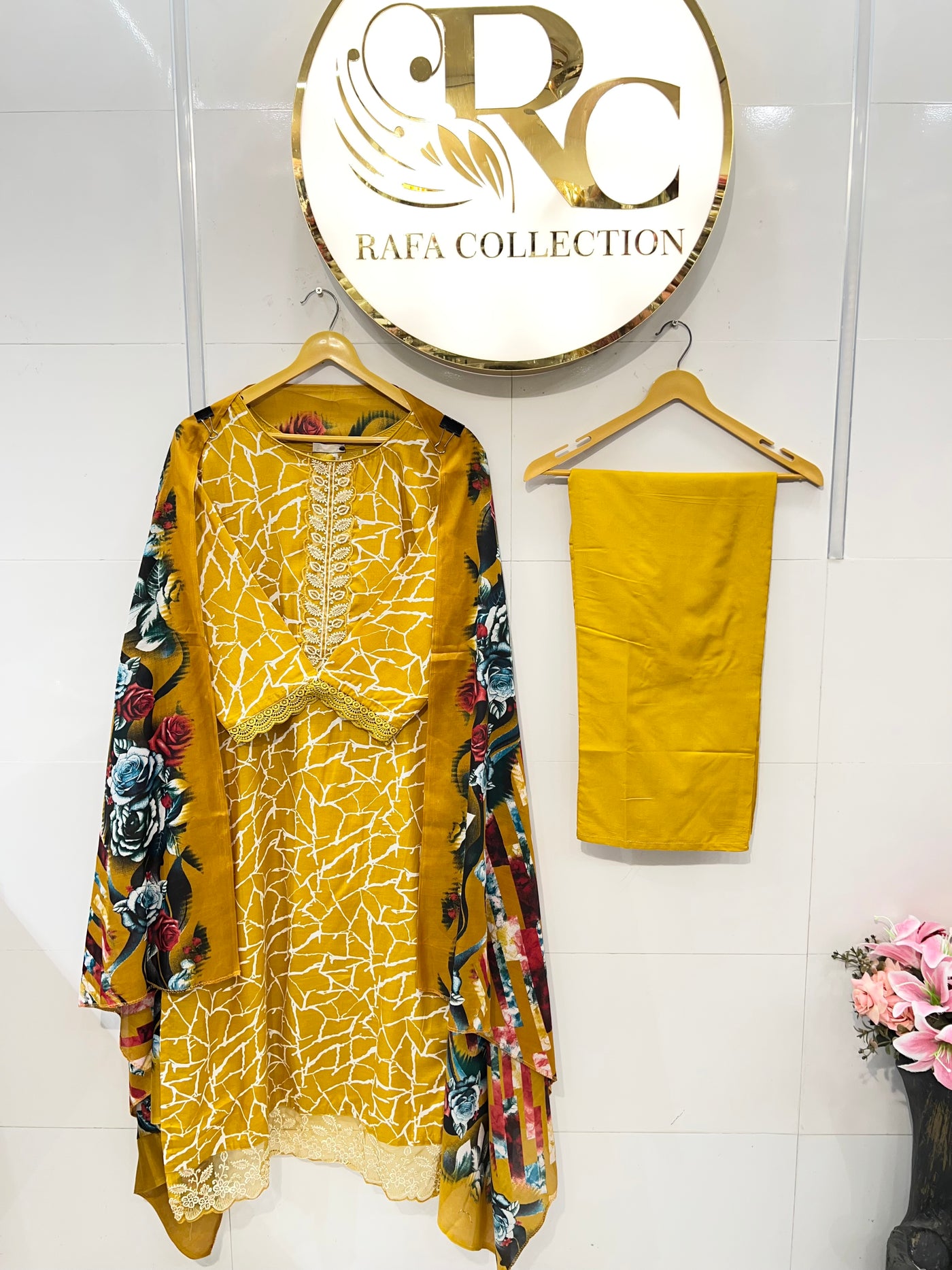 Semi Cotton Patch Work Suits 2346