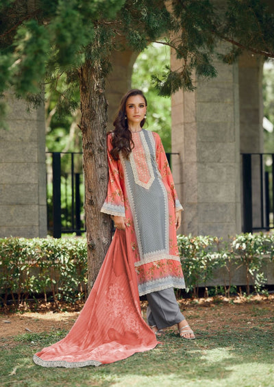 Cross stitch unstitched suit 2225
