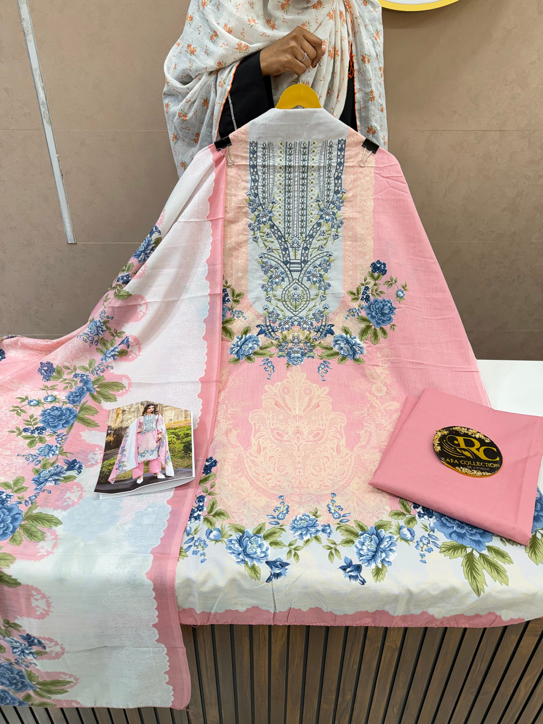 Cotton Embroidered Suit