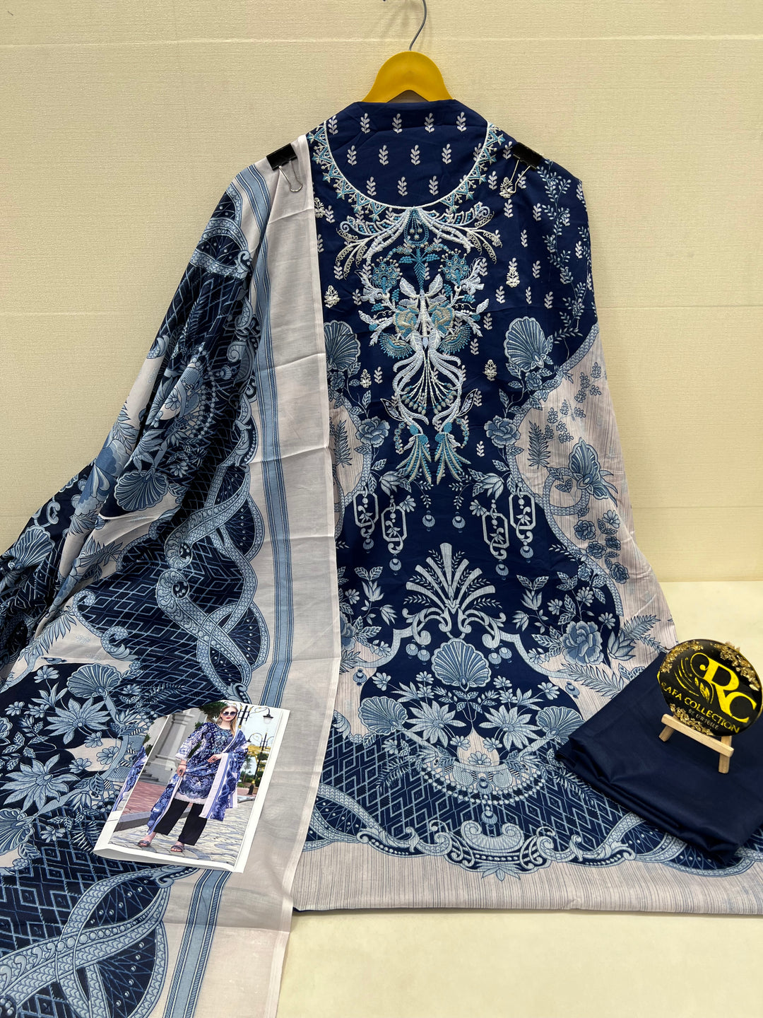 Cotton printed unstitched suits