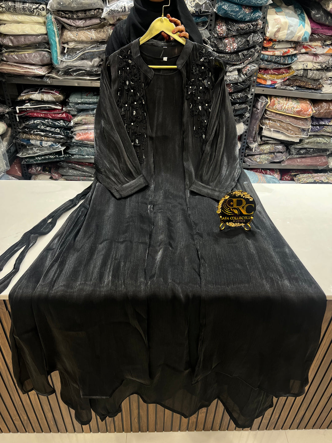 Shimmer shrug gowns 837