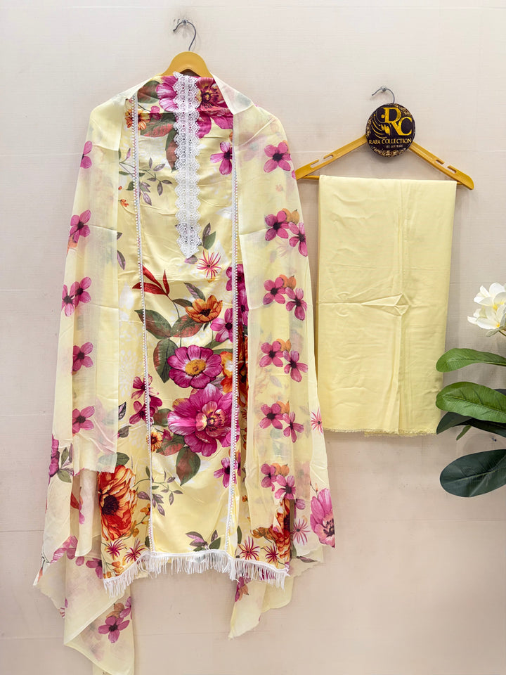 Cotton unstitched Suits