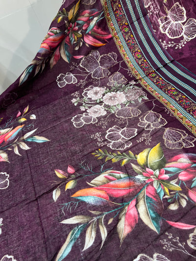 Cotton Zari Work Suit 1800
