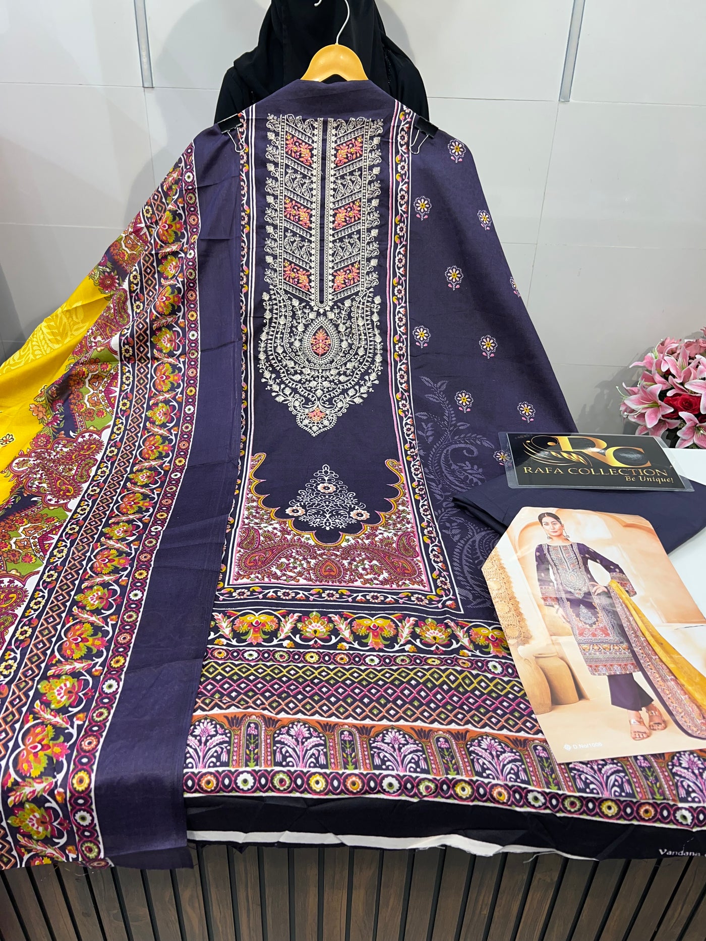 Semi Cotton embroided suit 1898