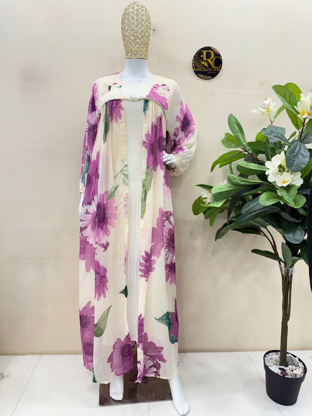 Floral shrug gowns