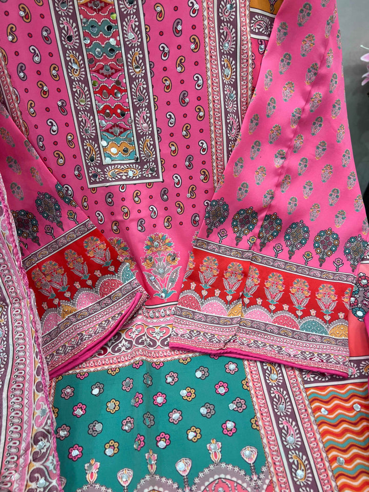 Sagar Multi mirror Suit 2217