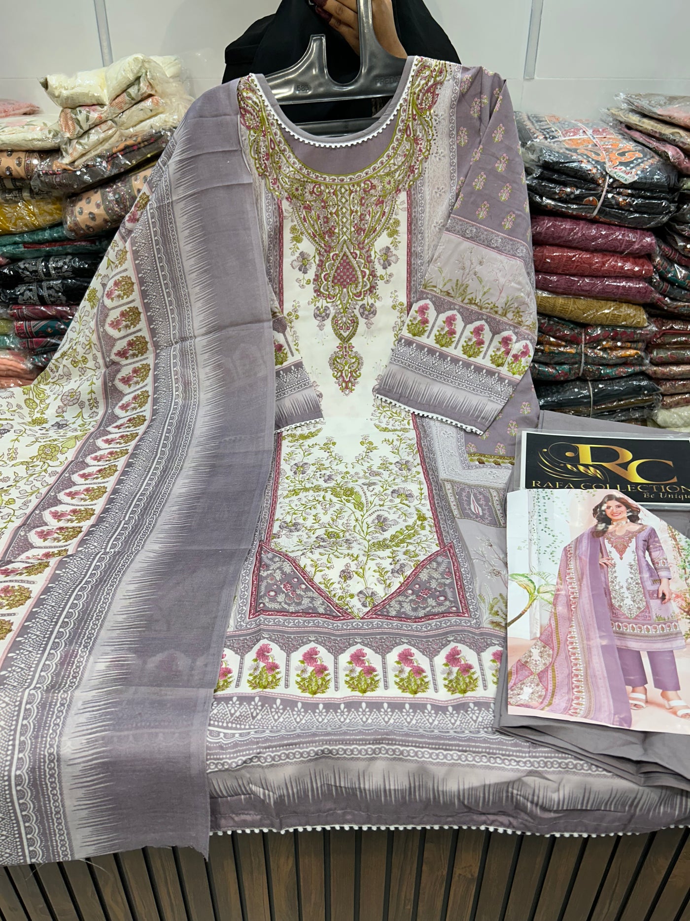 Pakistani printed Ready Made Suit 1358