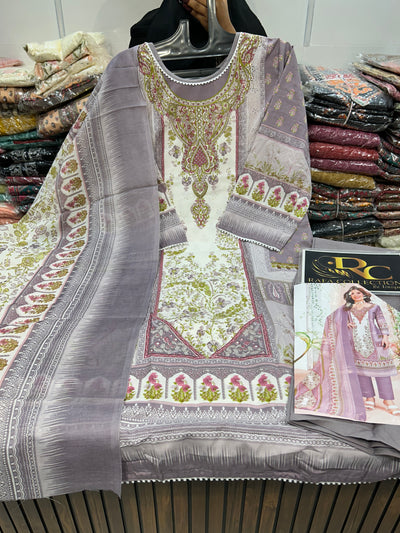 Pakistani printed Ready Made Suit 1358