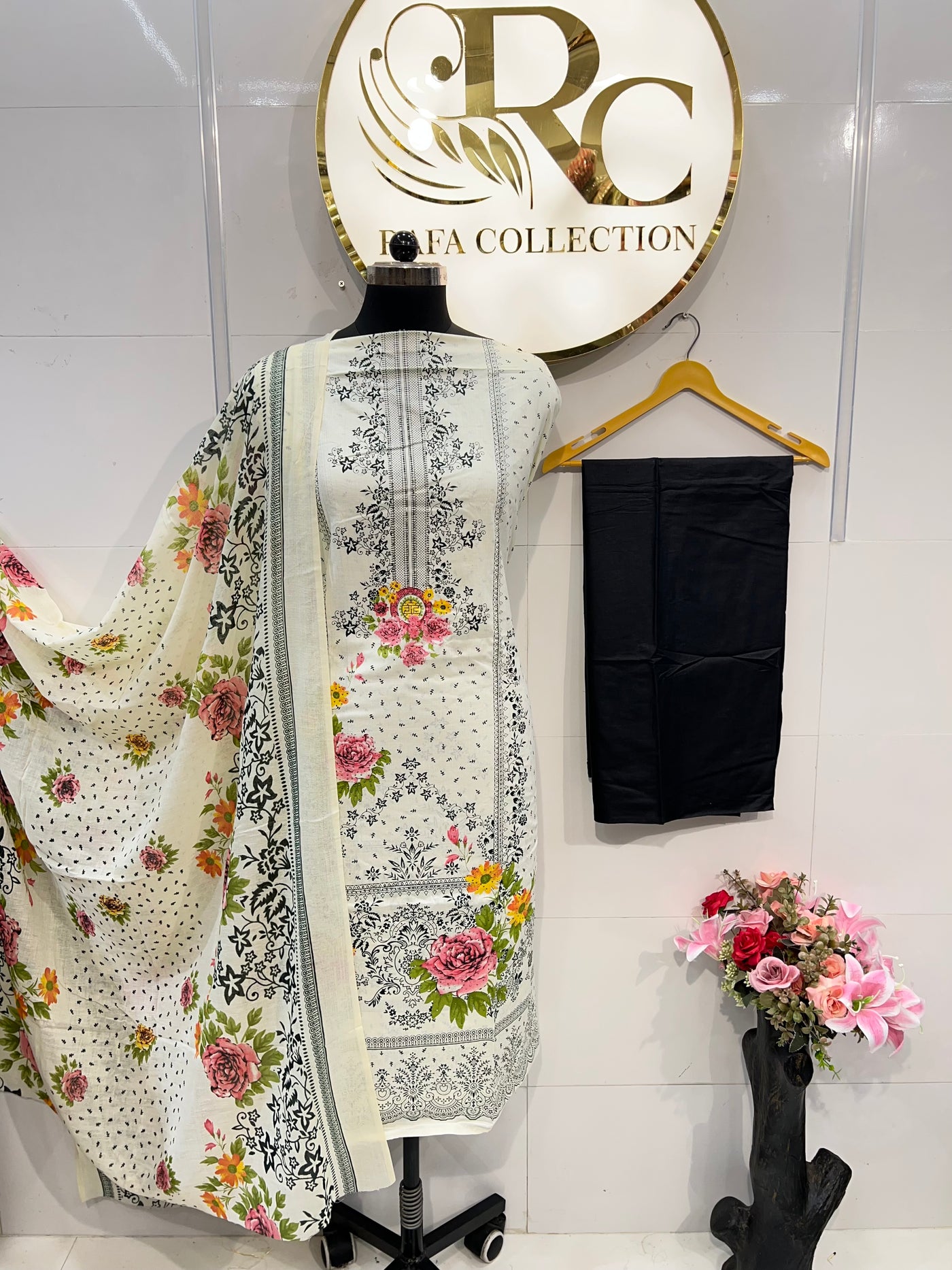 Cotton unstitch  suits 2518