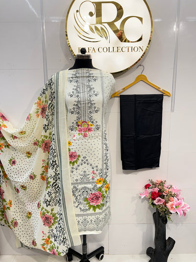 Cotton unstitch  suits 2518