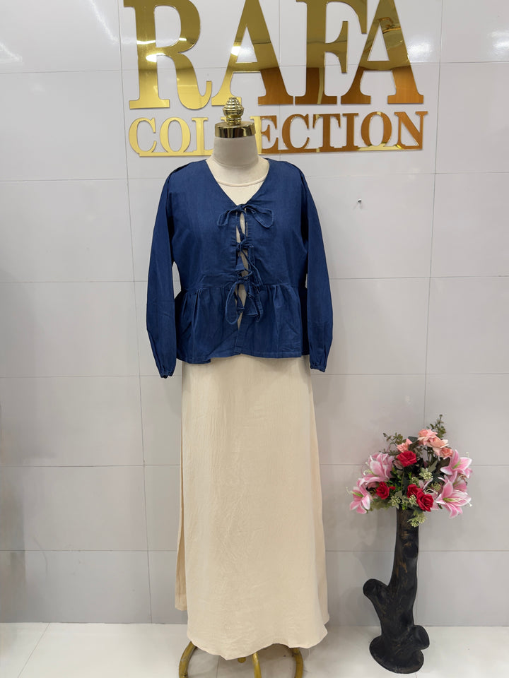 Denim 2 piece dresses