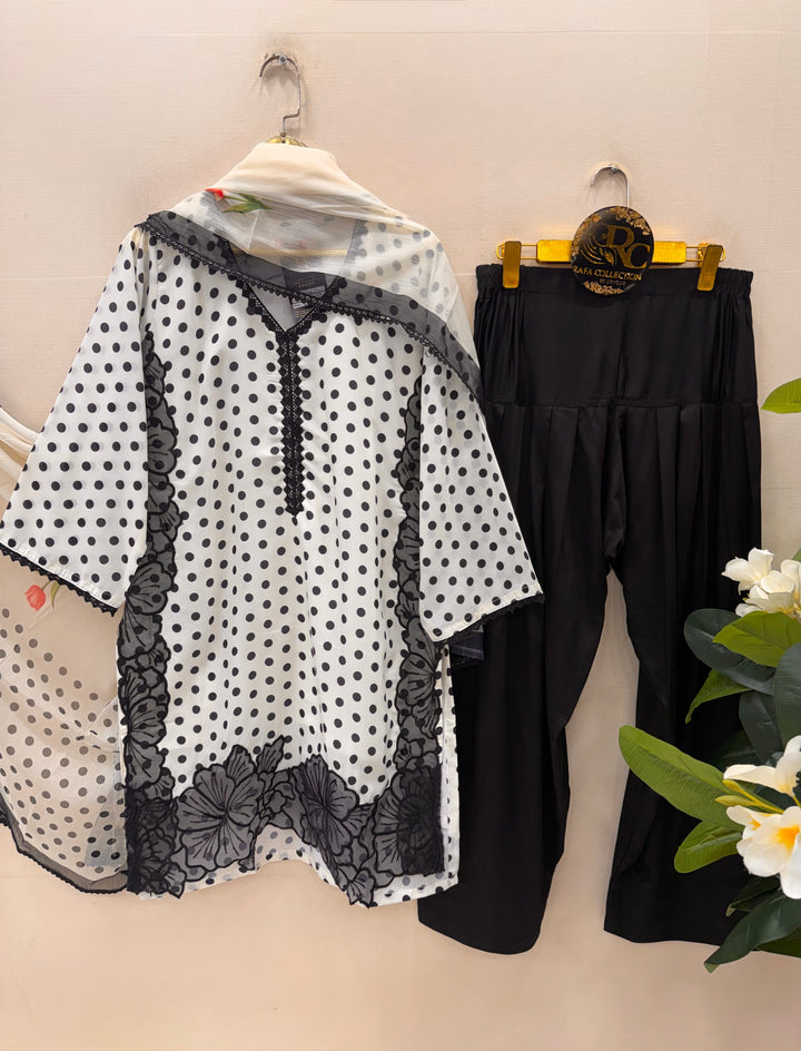 Polka Dot Farshi Salwar Suits