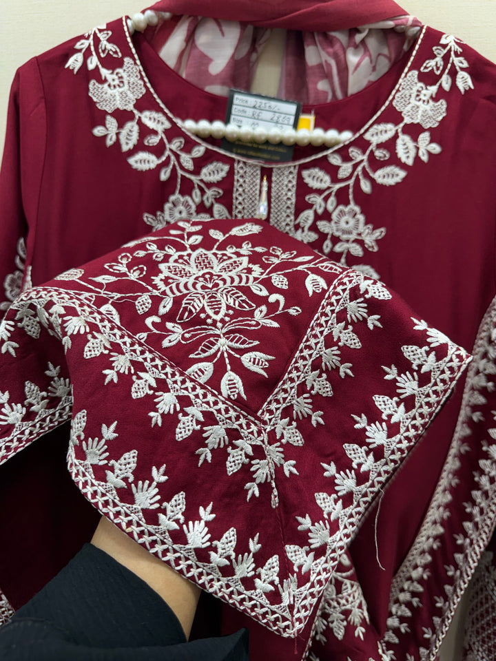 Embroidered Farshi Salwar suits