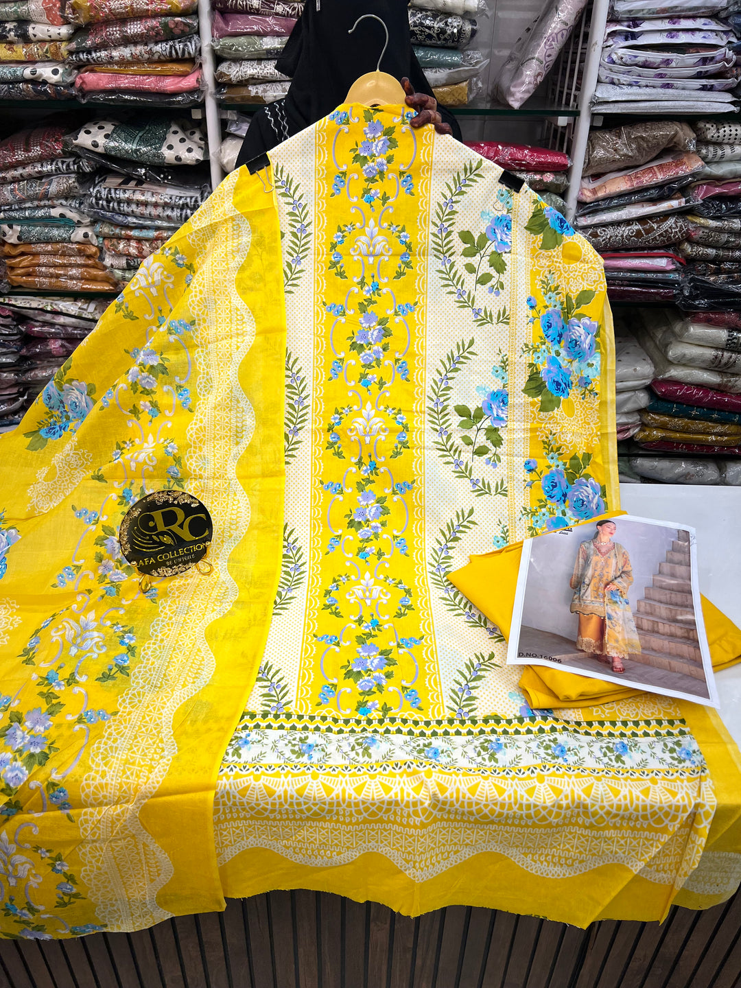 Cotton printed unstitch suits 2588