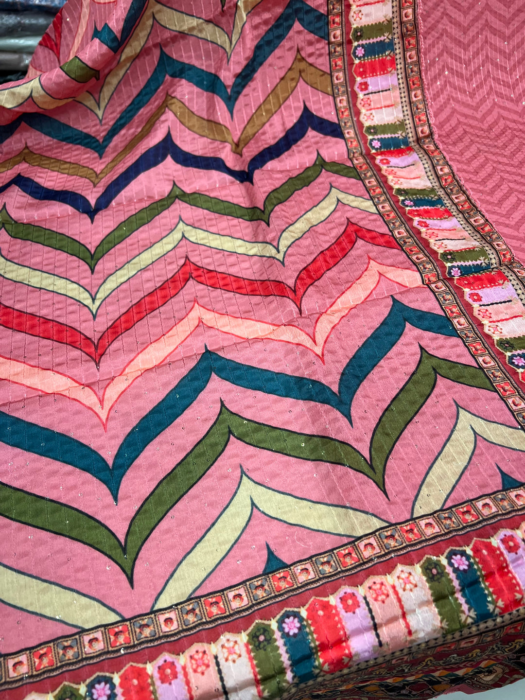 MULTI COLOUR UNSTICH SUIT