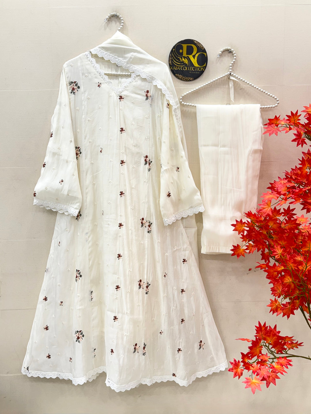 A-line chandheri Suits
