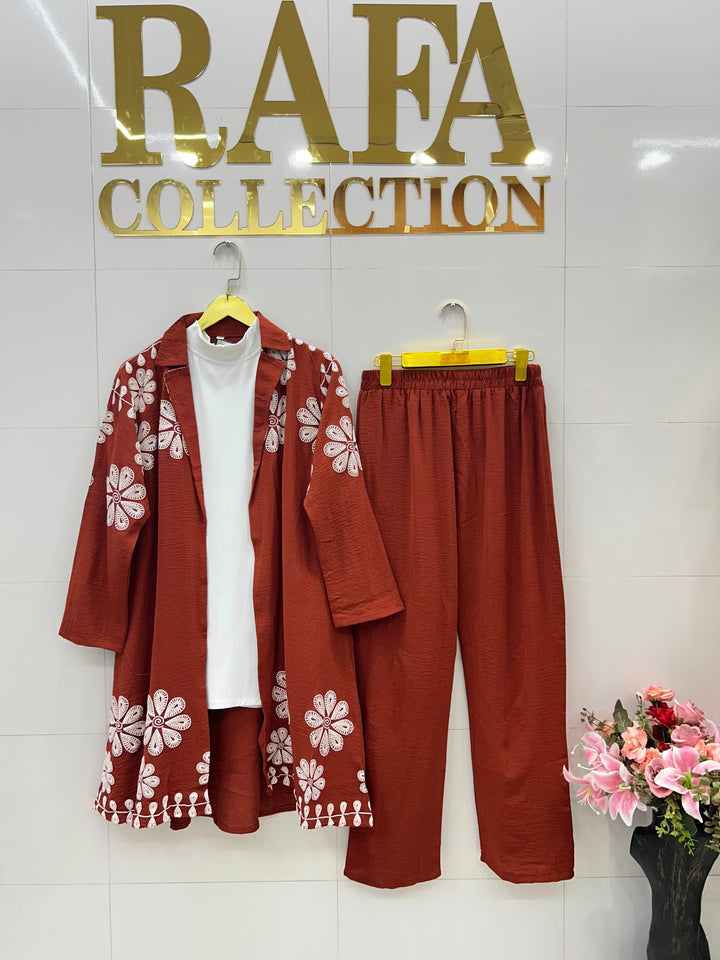 Imported crinkle Co-ord sets 3114