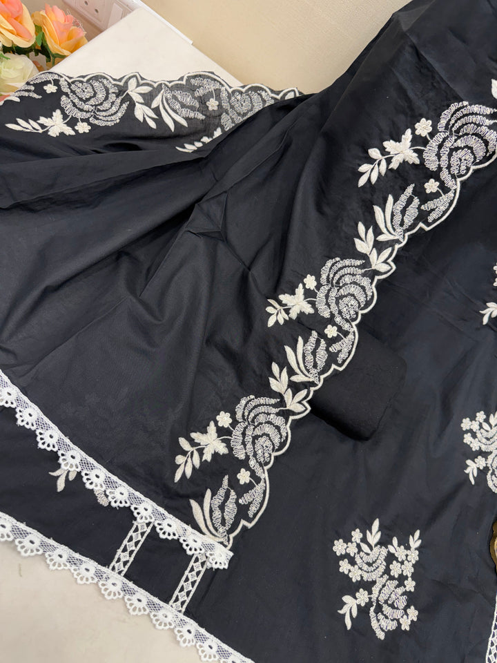 Cotton unstitched suits 3085