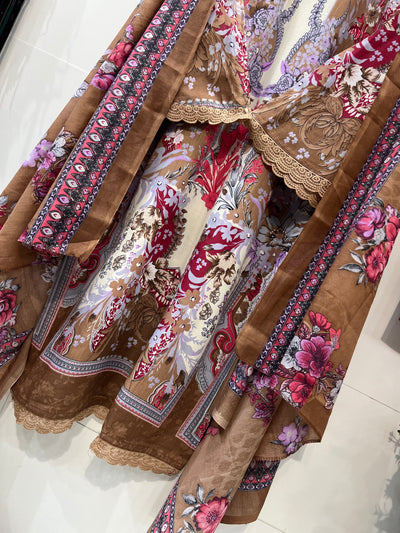 Semi cotton palazzo suits 2299