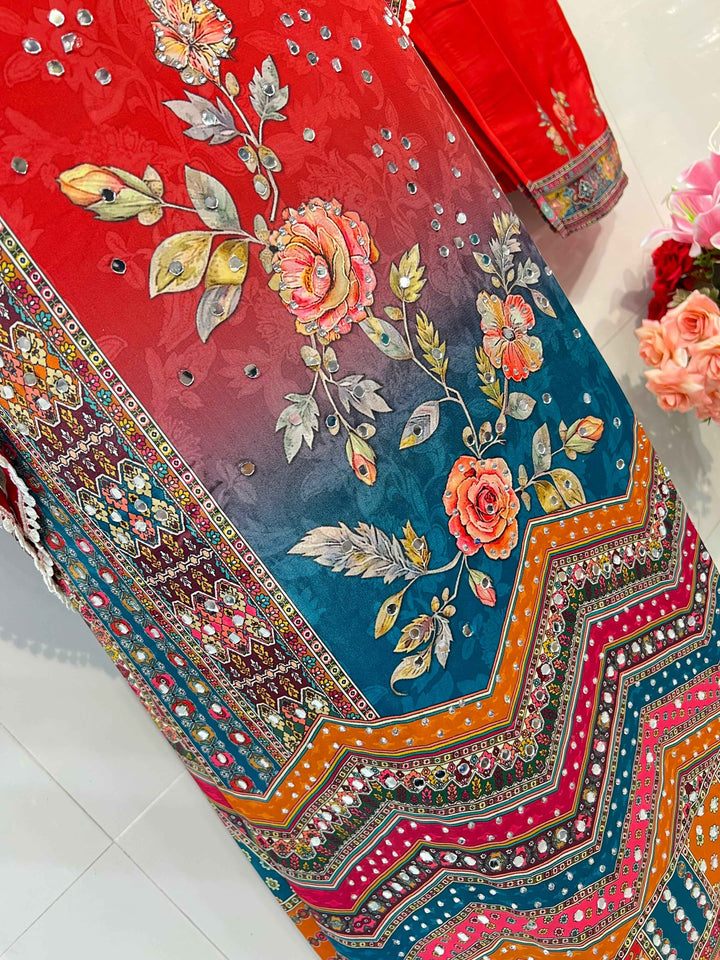 Prachi Mirror Work Kaftan Set 2011