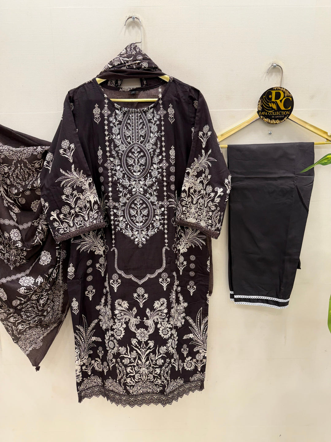 Semi Cotton embroidered suits