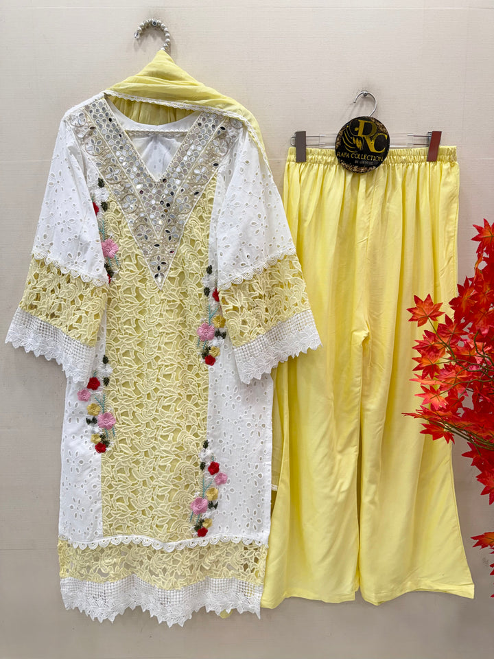 Premium Chikankari Cotton Suit