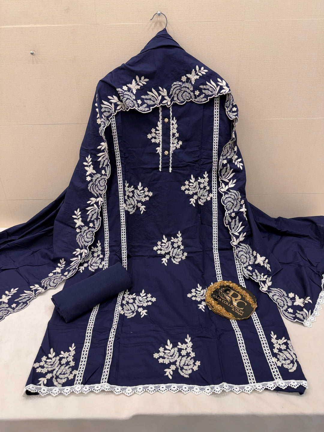 Cotton unstitched suits 3085