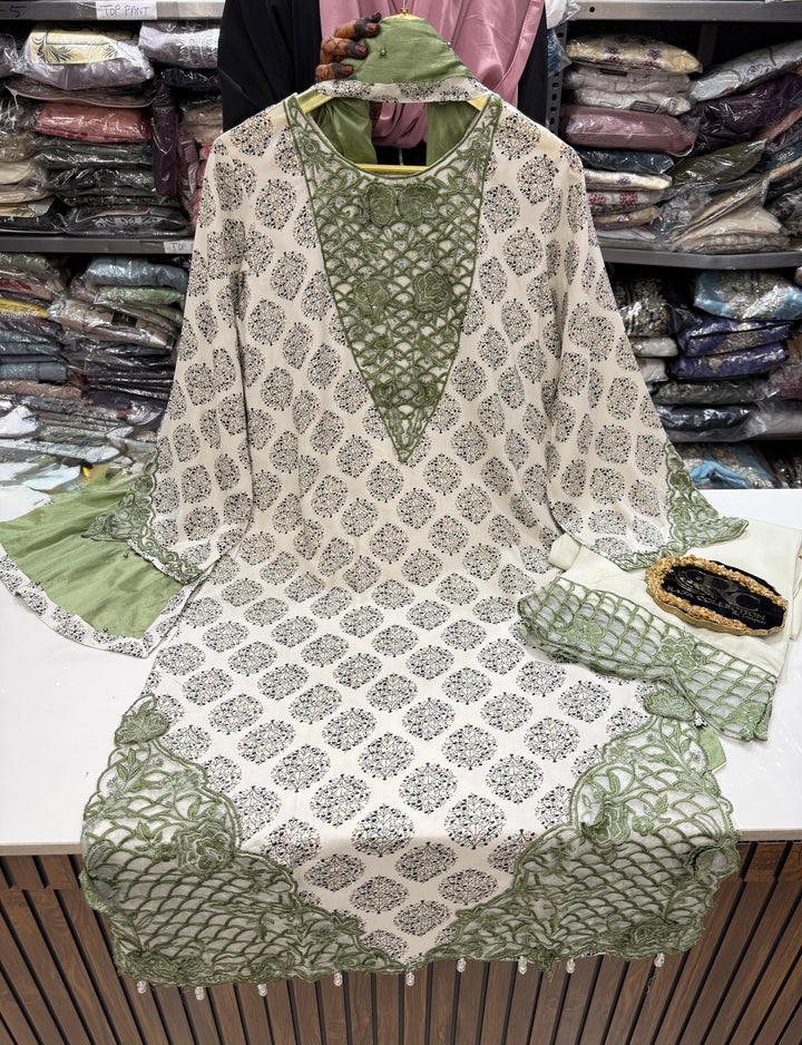 Pakistani cutwork suits