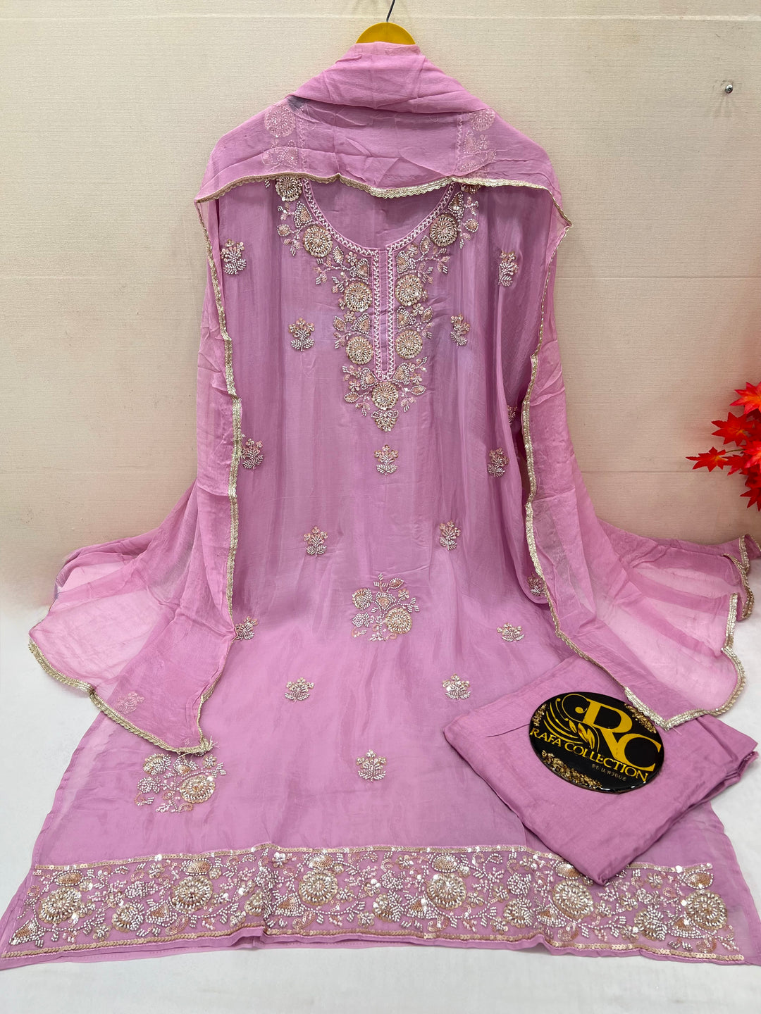 Organza unstitched suits