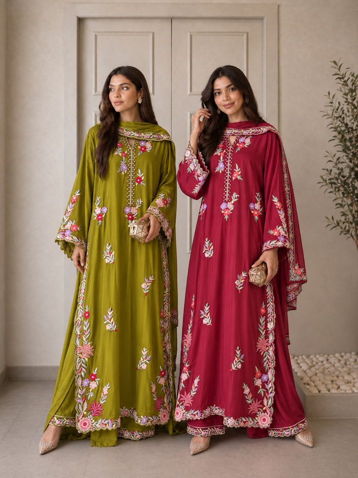 Embroidered Long Kaftan’s