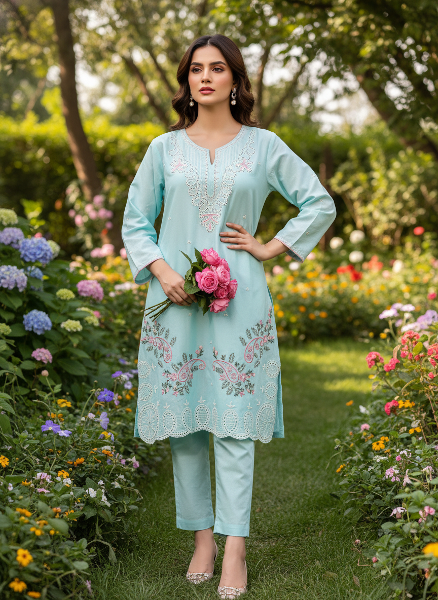 Chikankari co-ord sets 2741
