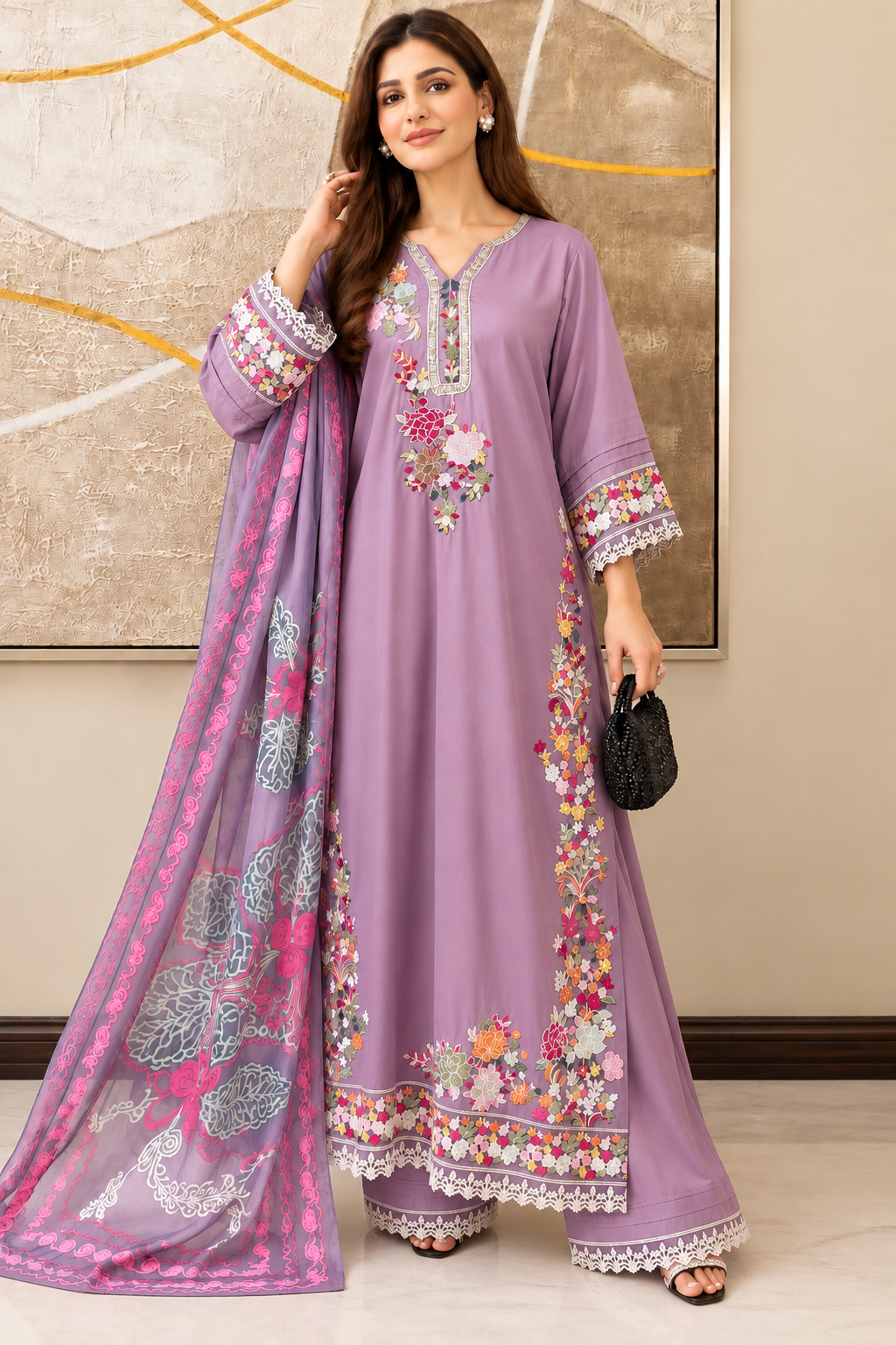 Embroidered Long Kaftan’s