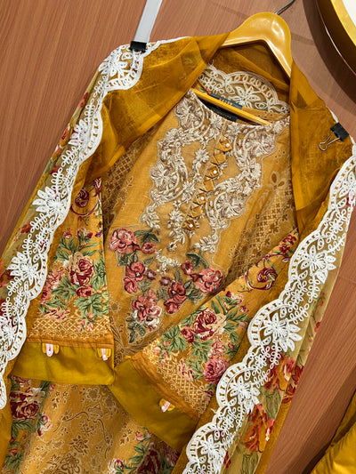 Pakistani patch work suit 2542
