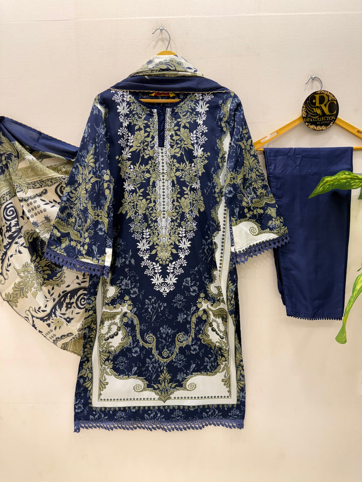 Semi Cotton printed Suits