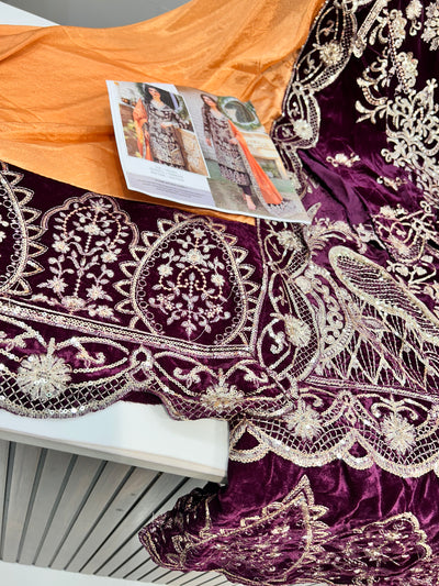 Velvet Unstitch Suit  1517