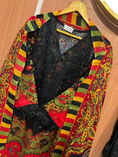 Pakistani patch work suit 2519