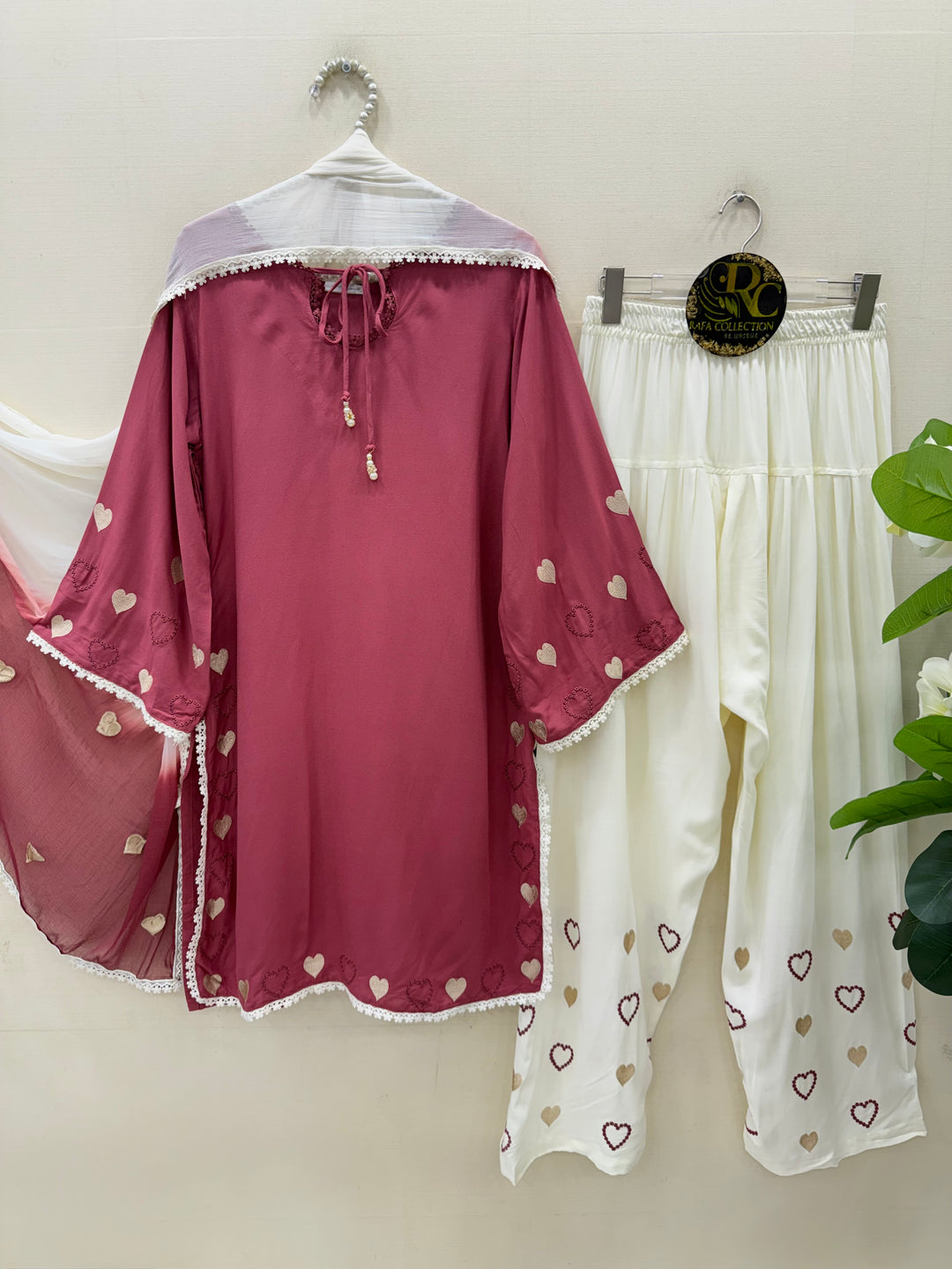 Viral Heart Embroidered Suits