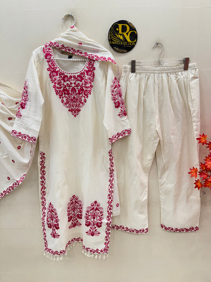 cotton embroidery suits