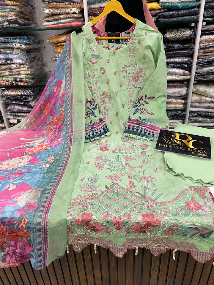 Embroided cotton Suits 2575