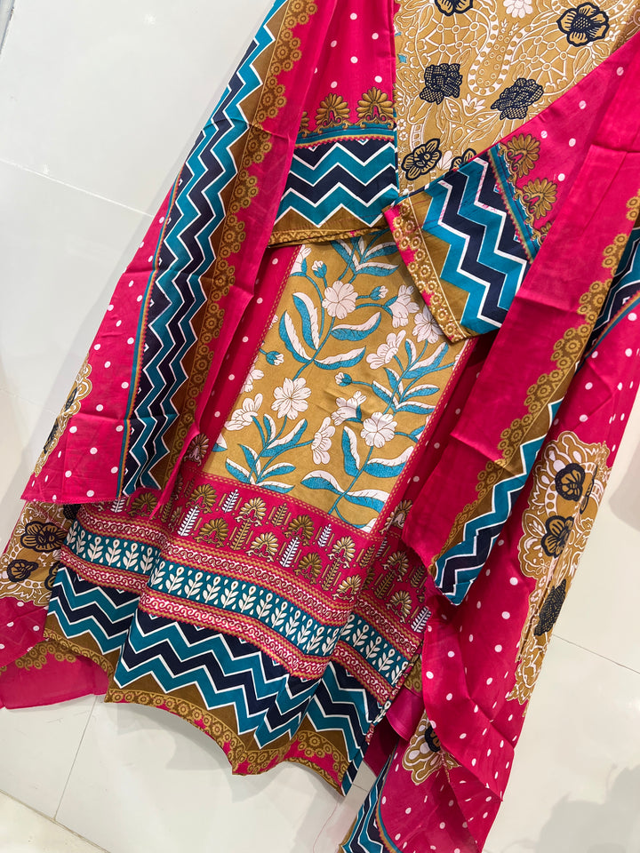 Semi cotton casual suits 2373