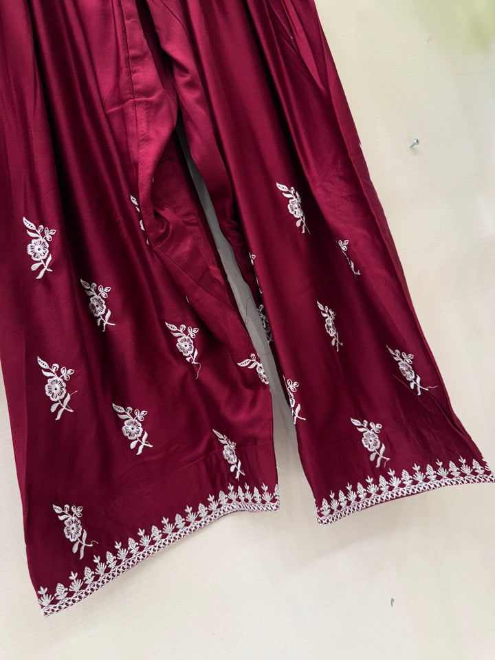 Embroidered Farshi Salwar suits