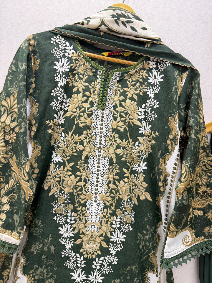 Semi Cotton printed Suits