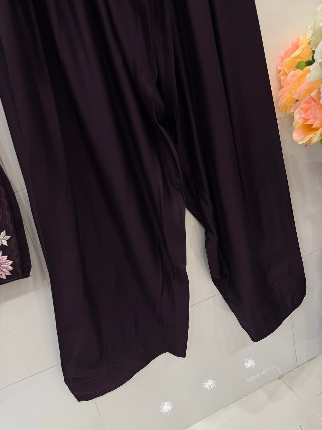 Embroidered Farshi salwar suits