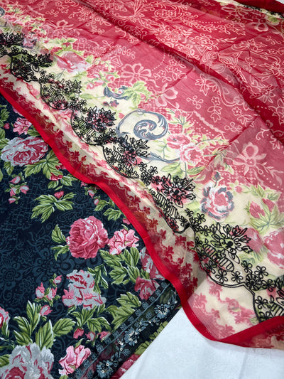 Pakistani embroided suits 2610